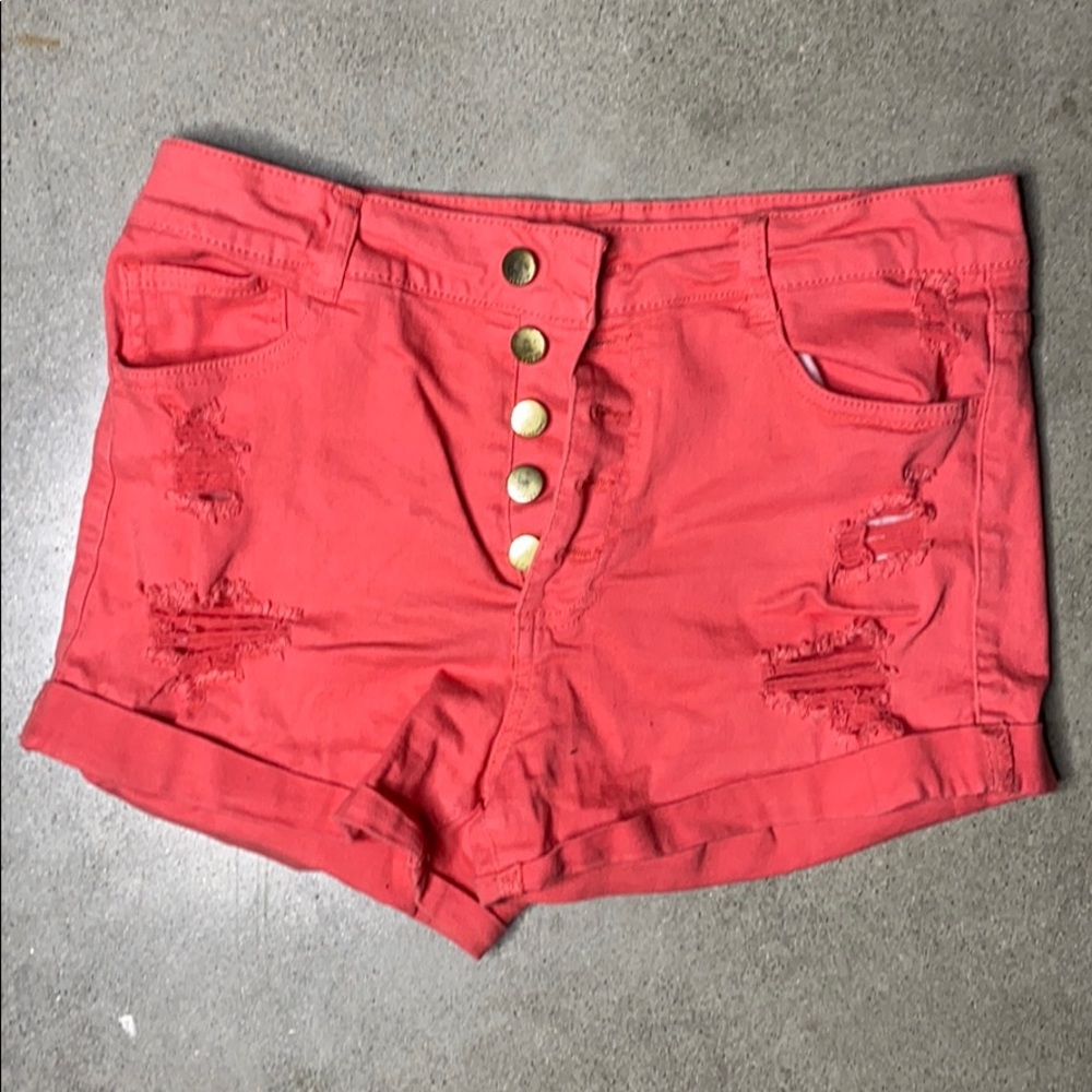 Distressed High waisted shorts